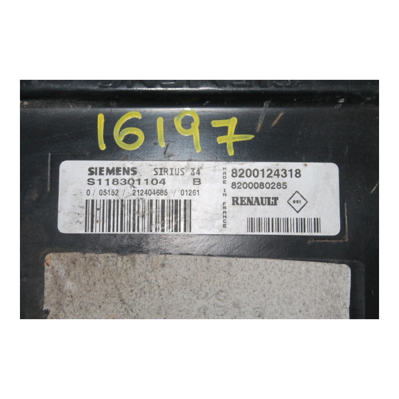 RENAULT- SCENIC - Εγκέφαλος--8200124318 S118301104B-ΕΤΟΣ:2000. Μεταχειρισμένα ανταλλακτικά αυτοκινήτων www.usedparts.gr--- Απόσυ