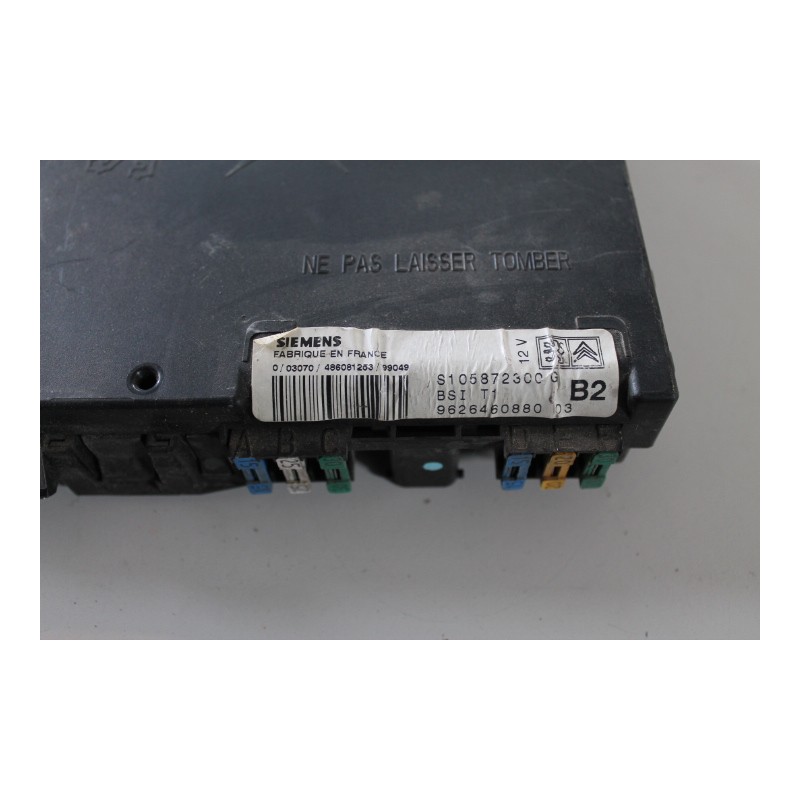 PEUGEOT- 206 - Εγκέφαλος--S105872300G BSI T1 962646088003 B2-ΕΤΟΣ:2001. Μεταχειρισμένα ανταλλακτικά αυτοκινήτων www.usedparts.gr