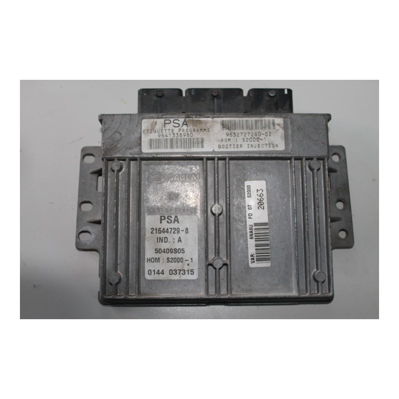 CITROEN- PICASSO - Εγκέφαλος--21644729-8 S2000-1 9641338980-ΕΤΟΣ:2000. Μεταχειρισμένα ανταλλακτικά αυτοκινήτων www.usedparts.gr-