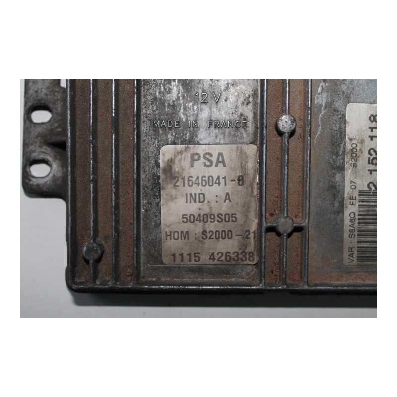 CITROEN- SAXO - Εγκέφαλος--21646041-0 S2000-21 9643434280-ΕΤΟΣ:2000. Μεταχειρισμένα ανταλλακτικά αυτοκινήτων www.usedparts.gr---