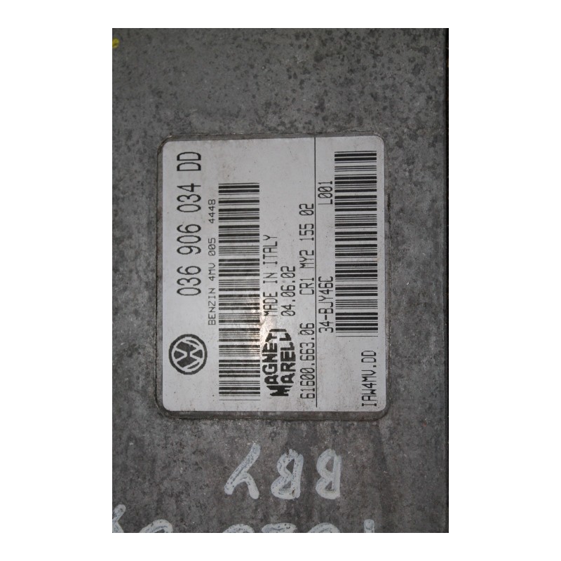 VW- POLO - Εγκέφαλος--036906034DD MM 6160066306-ΕΤΟΣ:2003. Μεταχειρισμένα ανταλλακτικά αυτοκινήτων www.usedparts.gr--- Απόσυρση