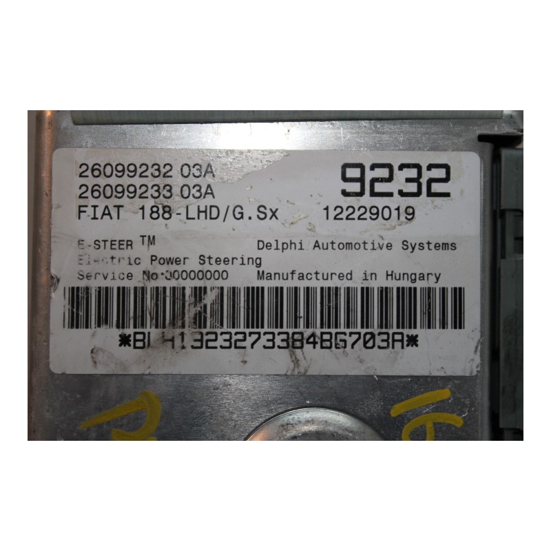 FIAT- PUNTO - Εγκέφαλος--2609923203A 9232 12229019-ΕΤΟΣ:2000. Μεταχειρισμένα ανταλλακτικά αυτοκινήτων www.usedparts.gr--- Απόσυρ