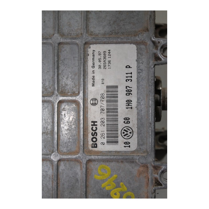 VW- GOLF - Εγκέφαλος--0261203707/708 1H0907311P-ΕΤΟΣ:1996. Μεταχειρισμένα ανταλλακτικά αυτοκινήτων www.usedparts.gr--- Απόσυρση