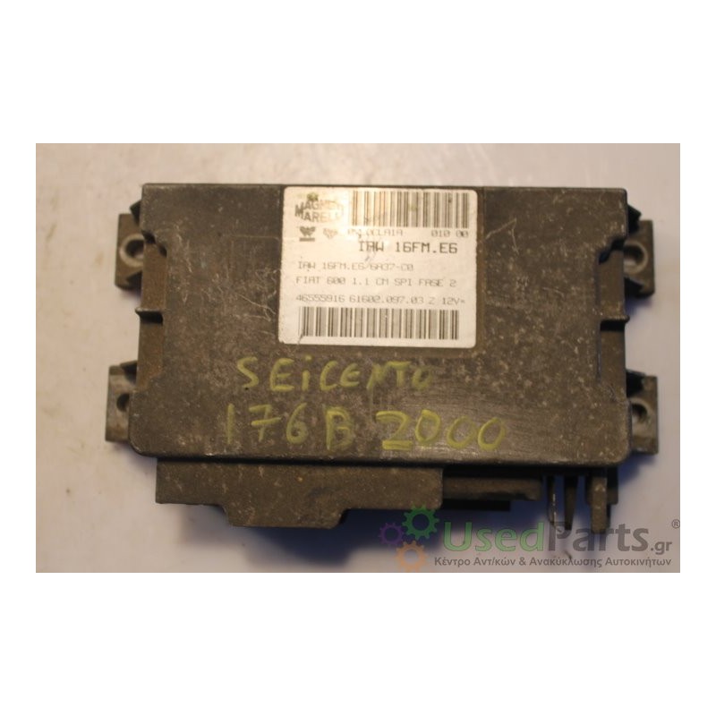 FIAT- SEICENTO - Εγκέφαλος---ΕΤΟΣ: Μεταχειρισμένα ανταλλακτικά αυτοκινήτων www.usedparts.gr--- Απόσυρση αυτοκινήτων - αγορά τρακ