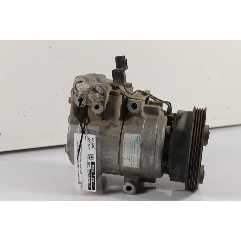 HYUNDAI - ACCENT - Κομπρεσέρ AC -  - ΕΤΟΣ: 1997 - ΚΩΔ.ΚΑΤ/ΣΤΗ: FD46XG R134.Μεταχειρισμένα ανταλλακτικά αυτοκινήτων www.usedparts