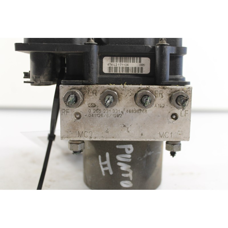 FIAT - PUNTO - Μονάδα ABS -  - ΘΕΣΗ:  - ΕΤΟΣ: 1998 - ΚΩΔ.ΚΑΤ/ΣΤΗ: 026523133146836768  04112661282.Μεταχειρισμένα ανταλλακτικά αυ