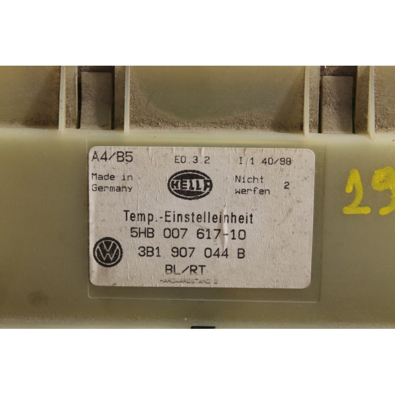 VW - GOLF - Χειριστήρια θερμοκρασίας -  - ΕΤΟΣ: 1995 - ΚΩΔ.ΚΑΤ/ΣΤΗ: 5HB00761710  3B1907044B.Μεταχειρισμένα ανταλλακτικά αυτοκινή