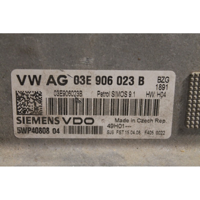 SKODA - FABIA - Εγκέφαλος ECU -  - ΕΤΟΣ:  - ΚΩΔ.ΚΑΤ/ΣΤΗ: 03E906023B  5WP4080804.Μεταχειρισμένα ανταλλακτικά αυτοκινήτων www.used