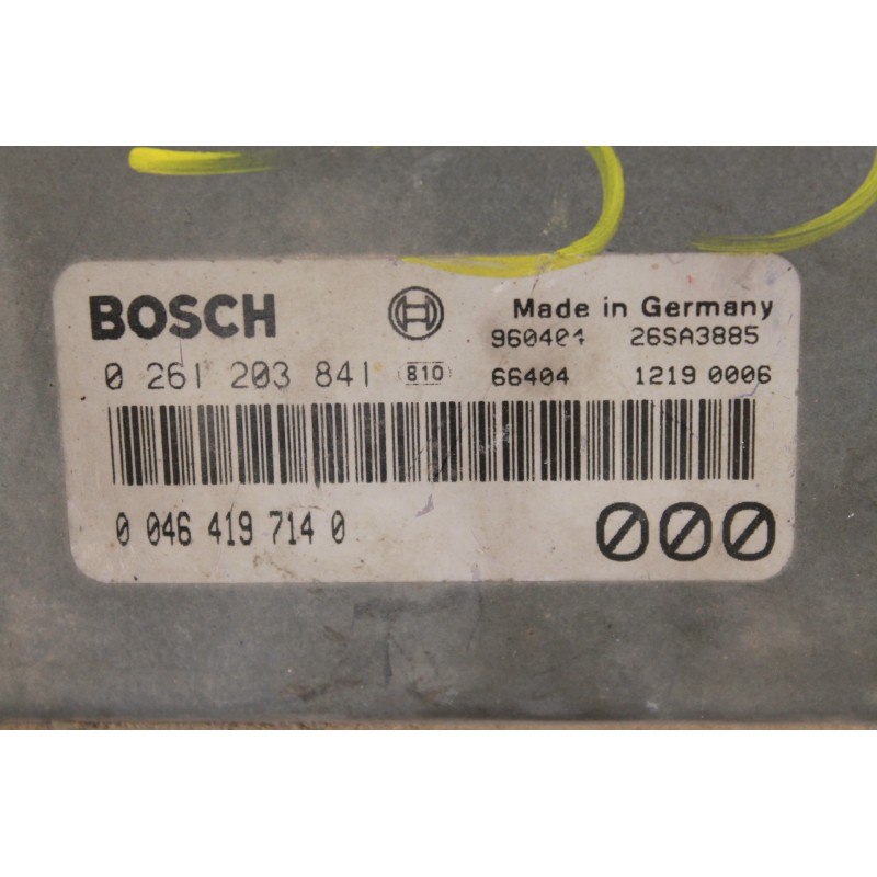 FIAT - PUNTO - Εγκέφαλος ECU -  - ΕΤΟΣ: 1998 - ΚΩΔ.ΚΑΤ/ΣΤΗ: 0261203841  00464197140.Μεταχειρισμένα ανταλλακτικά αυτοκινήτων www.