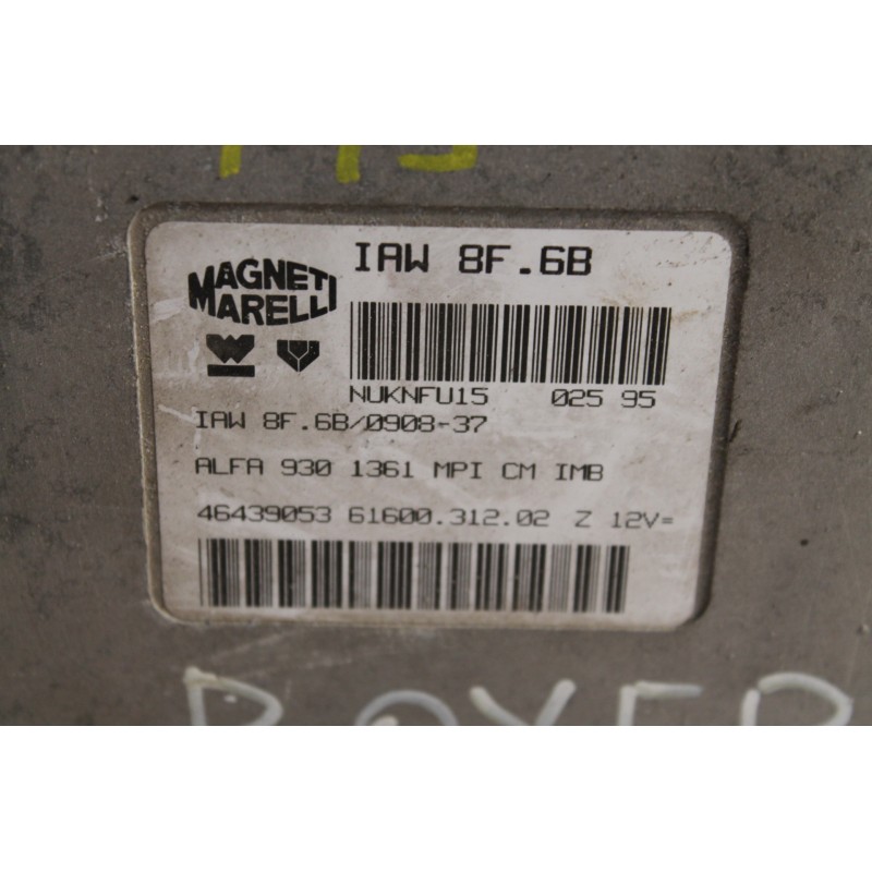 ALFA ROMEO - 145 - Εγκέφαλος ECU -  - ΕΤΟΣ: 1999 - ΚΩΔ.ΚΑΤ/ΣΤΗ: IAW8F6B090837.Μεταχειρισμένα ανταλλακτικά αυτοκινήτων www.usedpa