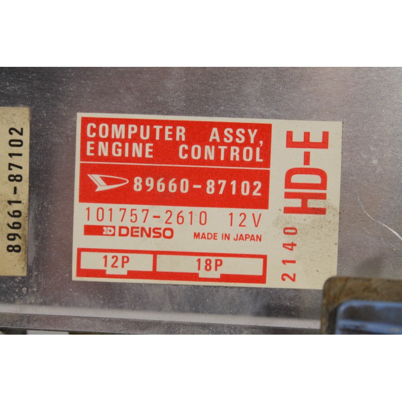 DAIHATSU - APPLAUSE - Εγκέφαλος ECU -  - ΕΤΟΣ: 1993 - ΚΩΔ.ΚΑΤ/ΣΤΗ: 8966087102  1017572610  8966187102.Μεταχειρισμένα ανταλλακτικ