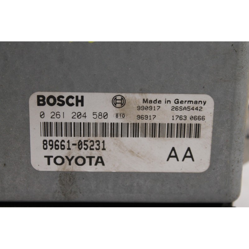 TOYOTA - AVENSIS - Εγκέφαλος ECU -  - ΕΤΟΣ: 1998 - ΚΩΔ.ΚΑΤ/ΣΤΗ: 0261204580  8966105231.Μεταχειρισμένα ανταλλακτικά αυτοκινήτων w