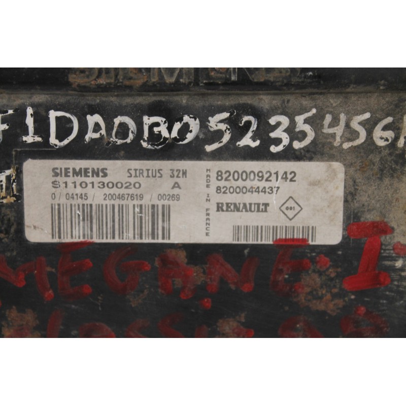 RENAULT - MEGANE - Εγκέφαλος ECU -  - ΕΤΟΣ: 1998 - ΚΩΔ.ΚΑΤ/ΣΤΗ: S110130020A  8200092142.Μεταχειρισμένα ανταλλακτικά αυτοκινήτων