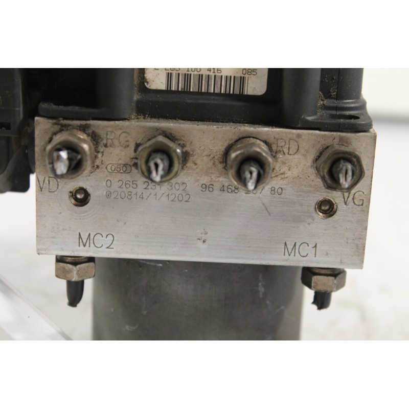 PEUGEOT - 307 - Μονάδα ABS -  - ΘΕΣΗ:  - ΕΤΟΣ: 2005 - ΚΩΔ.ΚΑΤ/ΣΤΗ: 0265231302  9646828780.Μεταχειρισμένα ανταλλακτικά αυτοκινήτω