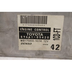 TOYOTA - AVENSIS - Εγκέφαλος ECU -  - ΕΤΟΣ: 1997 - ΚΩΔ.ΚΑΤ/ΣΤΗ: 8966105420  MB1758005034.Μεταχειρισμένα ανταλλακτικά αυτοκινήτων