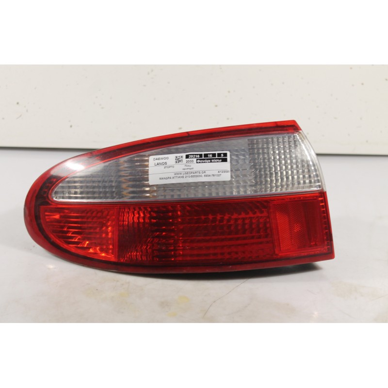 DAEWOO - LANOS - Φανάρι πίσω - 2ΠΟΡΤΟ - ΘΕΣΗ: Πίσω αριστερά - ΕΤΟΣ: 2000 - ΚΩΔ.ΚΑΤ/ΣΤΗ: .Μεταχειρισμένα ανταλλακτικά αυτοκινήτων