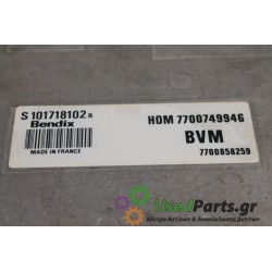 RENAULT - R19 - Εγκέφαλος ECU -  - ΕΤΟΣ: 1995 - ΚΩΔ.ΚΑΤ/ΣΤΗ: S101718102  HOM7700749946.Μεταχειρισμένα ανταλλακτικά αυτοκινήτων w