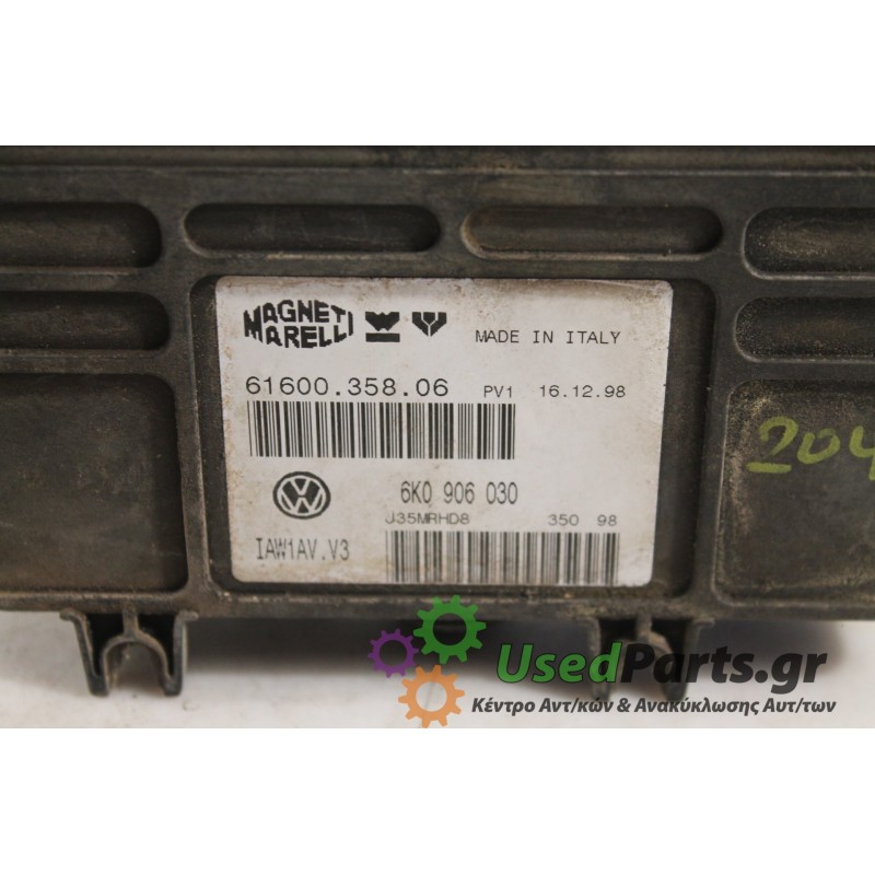 SEAT - CORDOBA - Εγκέφαλος ECU -  - ΕΤΟΣ: 1996 - ΚΩΔ.ΚΑΤ/ΣΤΗ: 6K0906030.Μεταχειρισμένα ανταλλακτικά αυτοκινήτων www.usedparts.gr