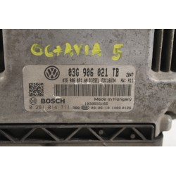 SKODA - OCTAVIA - Εγκέφαλος ECU -  - ΕΤΟΣ: 2004 - ΚΩΔ.ΚΑΤ/ΣΤΗ: 03G906021TB  0281014711 .Μεταχειρισμένα ανταλλακτικά αυτοκινήτων