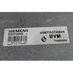 RENAULT - R19 - Εγκέφαλος ECU -  - ΕΤΟΣ: 1995 - ΚΩΔ.ΚΑΤ/ΣΤΗ: H0M7700749946  S101718102C.Μεταχειρισμένα ανταλλακτικά αυτοκινήτων