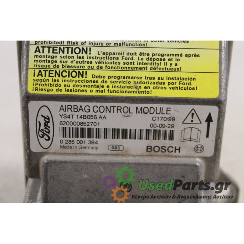 FORD - FOCUS - Εγκέφαλος ECU -  - ΕΤΟΣ: 2001 - ΚΩΔ.ΚΑΤ/ΣΤΗ: YS4T14B056AA.Μεταχειρισμένα ανταλλακτικά αυτοκινήτων www.usedparts.g