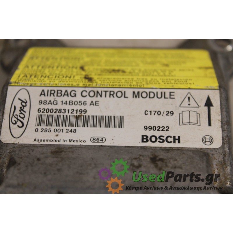 FORD - FOCUS - Εγκέφαλος ECU -  - ΕΤΟΣ: 1998 - ΚΩΔ.ΚΑΤ/ΣΤΗ: 98AG14B056AE.Μεταχειρισμένα ανταλλακτικά αυτοκινήτων www.usedparts.g