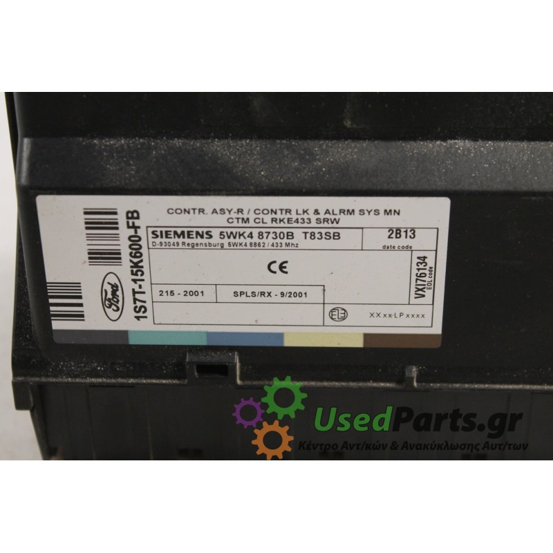 FORD - FOCUS - Πλακέτα -  - ΕΤΟΣ: 2000 - ΚΩΔ.ΚΑΤ/ΣΤΗ: 5WK48730BT83SB.Μεταχειρισμένα ανταλλακτικά αυτοκινήτων www.usedparts.gr.Απ