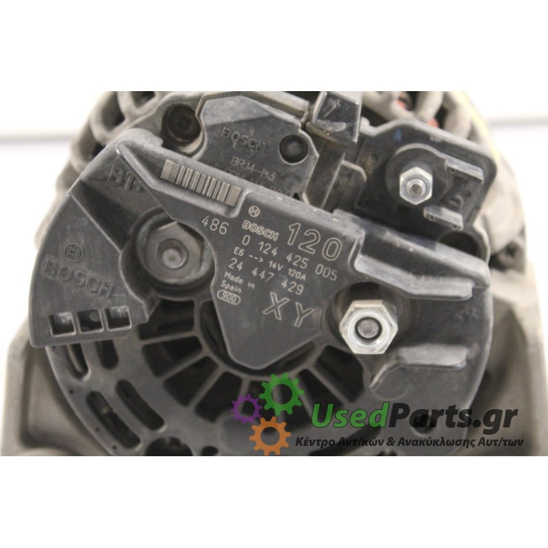 OPEL - ASTRA - Δυναμό -  - ΕΤΟΣ: 2004 - ΚΩΔ.ΚΑΤ/ΣΤΗ: 0124425005  24447429  120A.Μεταχειρισμένα ανταλλακτικά αυτοκινήτων www.used