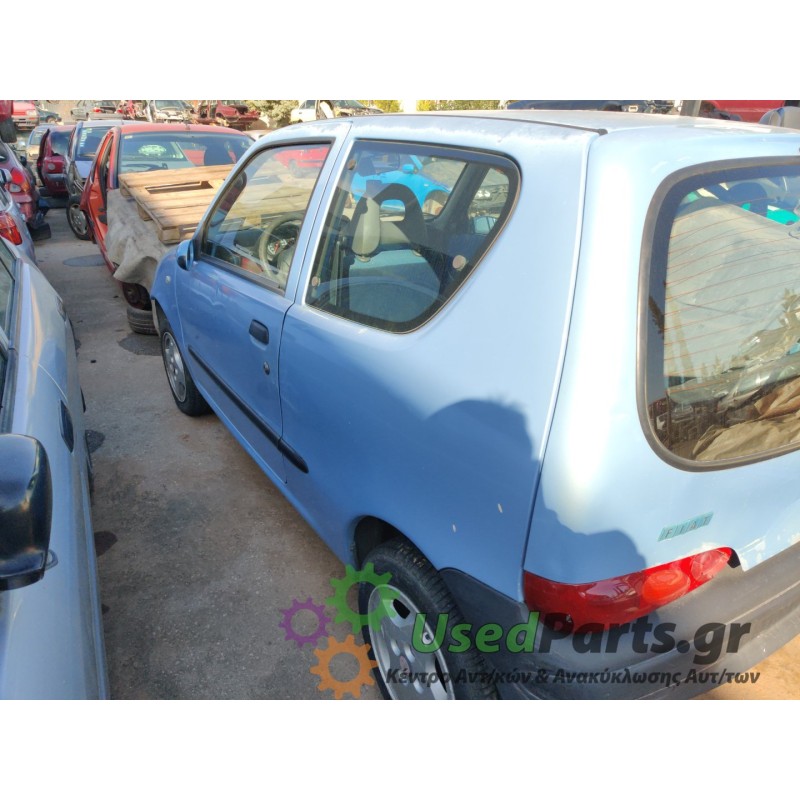 FIAT - SEICENTO - Ολόκληρο Αυτοκίνητο - 2ΠΟΡΤΟ - ΚΩΔΙΚΟΣ ΜΗΧΑΝΗΣ: 187A1000 - ΚΥΒΙΚΑ: 1108 - ΕΤΟΣ: 2002