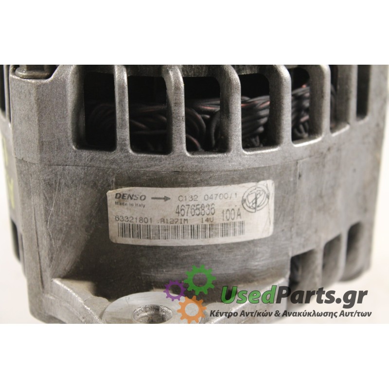 ALFA ROMEO - 156 - Δυναμό -  - ΕΤΟΣ: 2000 - ΚΩΔ.ΚΑΤ/ΣΤΗ: 46765836 C13204700  100A.Μεταχειρισμένα ανταλλακτικά αυτοκινήτων www.us