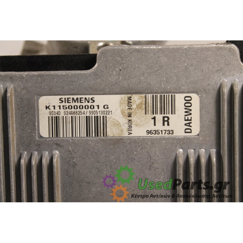 DAEWOO - MATIZ - Εγκέφαλος ECU -  - ΕΤΟΣ: 1998 - ΚΩΔ.ΚΑΤ/ΣΤΗ: K115000001G.Μεταχειρισμένα ανταλλακτικά αυτοκινήτων www.usedparts.