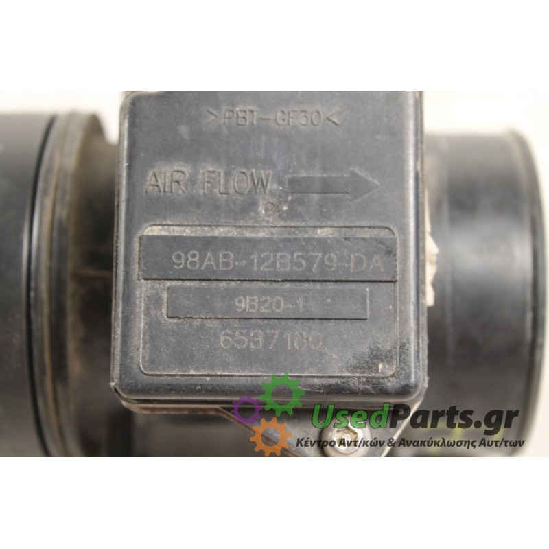 FORD - FOCUS - Μετρητής μάζας αέρα -  - ΕΤΟΣ: 1999 - ΚΩΔ.ΚΑΤ/ΣΤΗ: 98AB-12B579-DA.Μεταχειρισμένα ανταλλακτικά αυτοκινήτων www.use