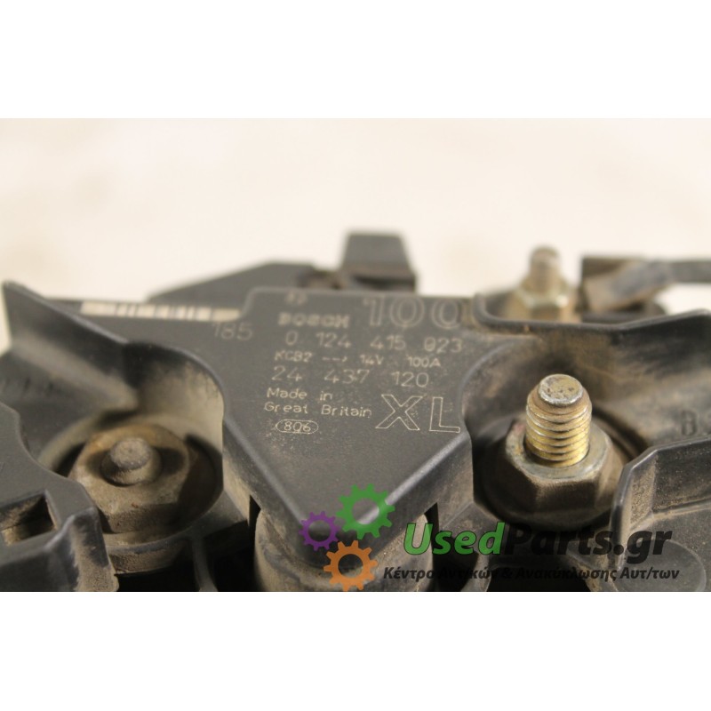 OPEL - CORSA - Δυναμό -  - ΕΤΟΣ: 2000 - ΚΩΔ.ΚΑΤ/ΣΤΗ: 0124415023  100A.Μεταχειρισμένα ανταλλακτικά αυτοκινήτων www.usedparts.gr.Α