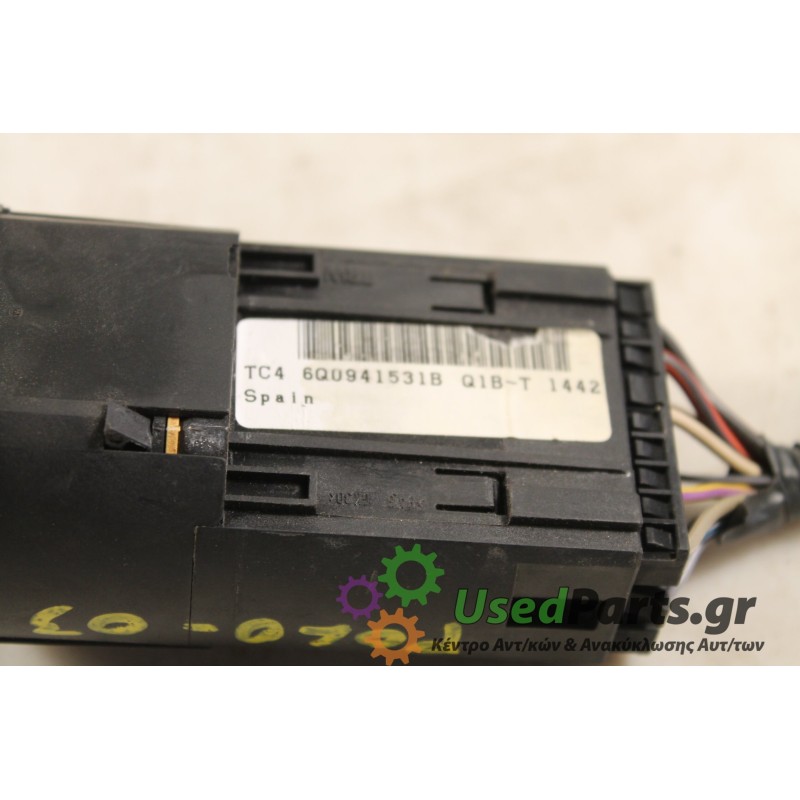 VW - POLO - Διακόπτες -  - ΕΤΟΣ: 2003 - ΚΩΔ.ΚΑΤ/ΣΤΗ: 6Q0941531B.Μεταχειρισμένα ανταλλακτικά αυτοκινήτων www.usedparts.gr.Απόσυρσ