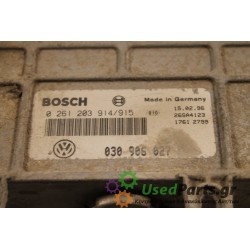 VW - POLO - Εγκέφαλος ECU -  - ΕΤΟΣ: 1998 - ΚΩΔ.ΚΑΤ/ΣΤΗ: 0261203914 915  030906027.Μεταχειρισμένα ανταλλακτικά αυτοκινήτων www.u