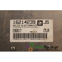 OPEL - CORSA - Εγκέφαλος ECU -  - ΕΤΟΣ: 1997 - ΚΩΔ.ΚΑΤ/ΣΤΗ: 16214239  D96017.Μεταχειρισμένα ανταλλακτικά αυτοκινήτων www.usedpar