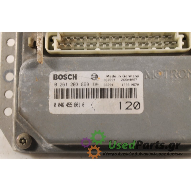 FIAT - BRAVA - Εγκέφαλος ECU -  - ΕΤΟΣ: 2000 - ΚΩΔ.ΚΑΤ/ΣΤΗ: 0261203868.Μεταχειρισμένα ανταλλακτικά αυτοκινήτων www.usedparts.gr.