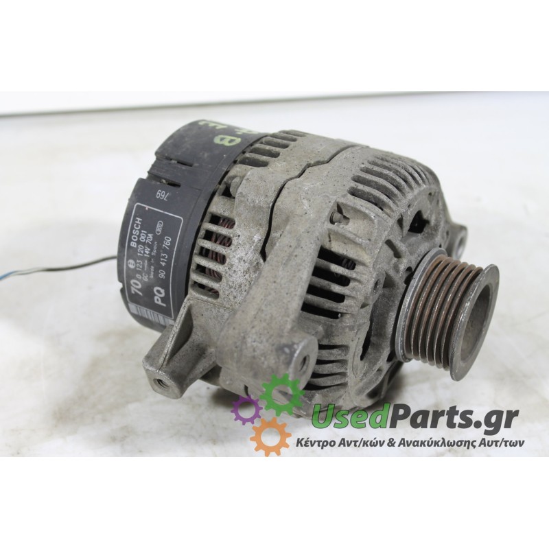 OPEL - CORSA - Δυναμό -  - ΕΤΟΣ: 1997 - ΚΩΔ.ΚΑΤ/ΣΤΗ: 0123120001  70A.Μεταχειρισμένα ανταλλακτικά αυτοκινήτων www.usedparts.gr.Απ