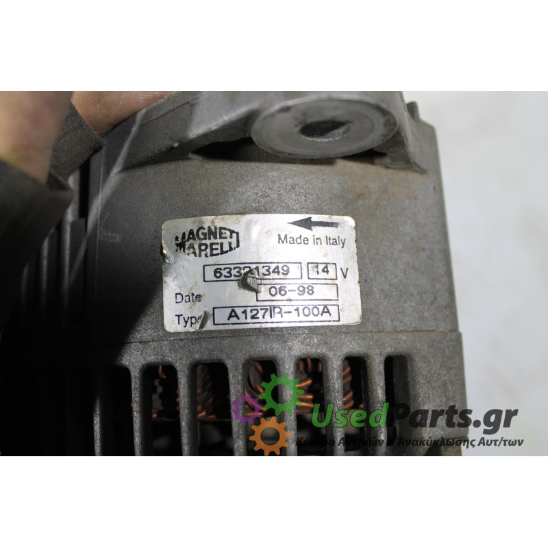 ALFA ROMEO - SPIDER - Δυναμό - 2ΠΟΡΤΟ - ΕΤΟΣ: 2002 - ΚΩΔ.ΚΑΤ/ΣΤΗ: 63321349 A127R-100A.Μεταχειρισμένα ανταλλακτικά αυτοκινήτων ww