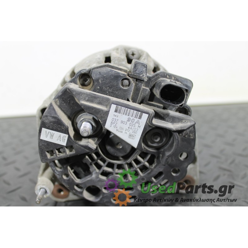 SKODA - FABIA - Δυναμό - 5ΠΟΡΤΟ - ΕΤΟΣ: 1999-2007 - ΚΩΔ.ΚΑΤ/ΣΤΗ: 037903025M 0124325013390 90AMP.Μεταχειρισμένα ανταλλακτικά αυτο