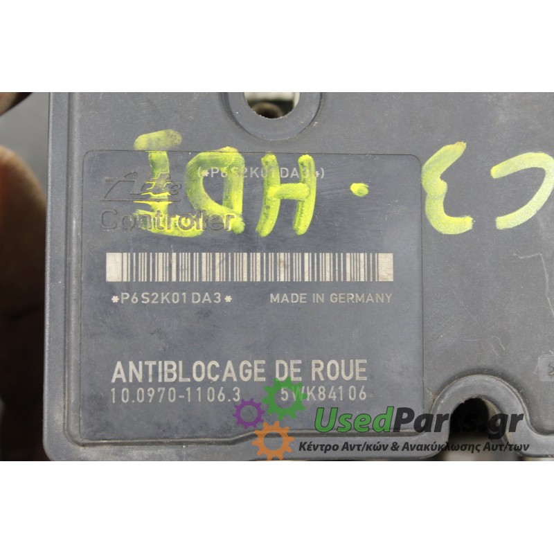 CITROEN - C3 - Μονάδα ABS - 2ΠΟΡΤΟ - ΘΕΣΗ:  - ΕΤΟΣ: 2002-2010 - ΚΩΔ.ΚΑΤ/ΣΤΗ: 100970-11063 5WK84106 P6S2K01DA3 9614965380 100207-