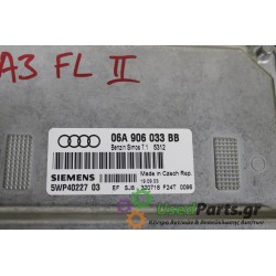 AUDI - A3 - Εγκέφαλος ECU -  - ΕΤΟΣ: 2003-2008 - ΚΩΔ.ΚΑΤ/ΣΤΗ: 06A906033BB 5WP4022703<br /><br />