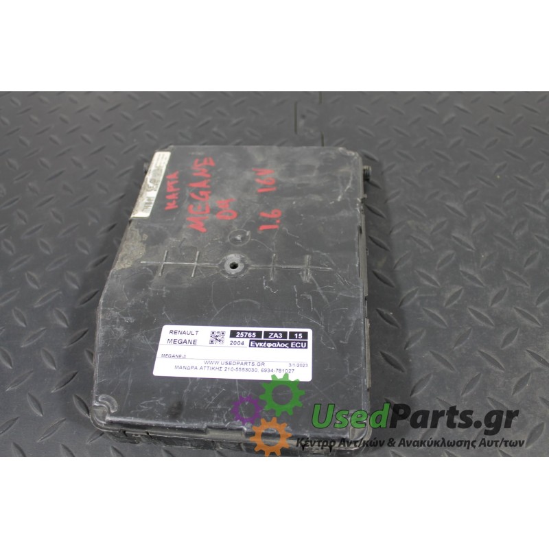 RENAULT - MEGANE - Εγκέφαλος ECU -  - ΕΤΟΣ: 2002-2005 - ΚΩΔ.ΚΑΤ/ΣΤΗ: 8200309690<br />