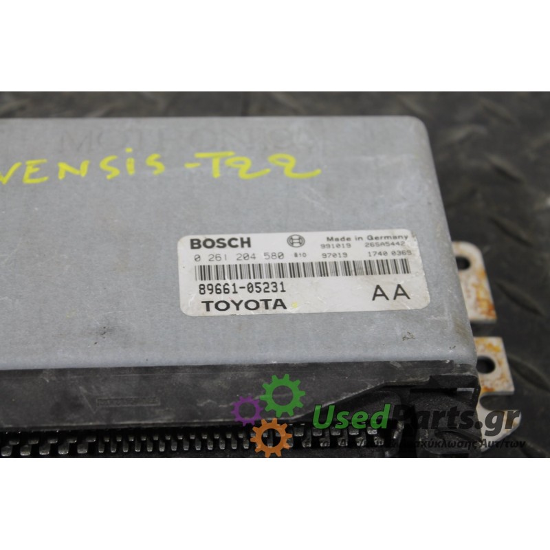 TOYOTA - AVENSIS - Εγκέφαλος ECU -  - ΕΤΟΣ: 1997-2003 - ΚΩΔ.ΚΑΤ/ΣΤΗ: 0261204580<br /><br />