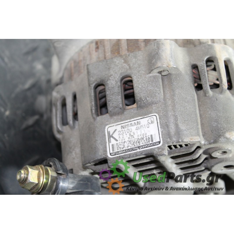 NISSAN - ALMERA - Δυναμό -  - ΕΤΟΣ: 2000-2006 N16 - ΚΩΔ.ΚΑΤ/ΣΤΗ: 231004M510<br /><br />