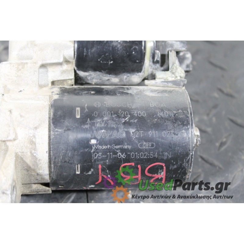 SKODA - FABIA - Μίζα -  - ΕΤΟΣ: 1999-2007 - ΚΩΔ.ΚΑΤ/ΣΤΗ: 0001120400<br />VW :: 02T911023G <br /> HELLA :: 8EA738108001 <br /> BO