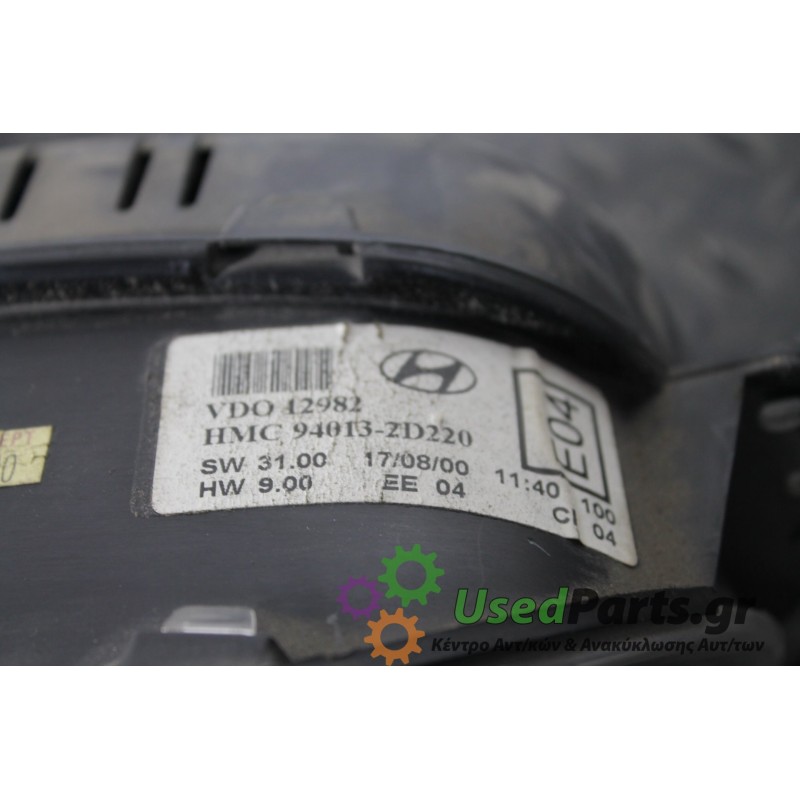 HYUNDAI - ELANDRA - Καντράν -  - ΕΤΟΣ: 2000-2004 - ΚΩΔ.ΚΑΤ/ΣΤΗ: 940132D220<br /><br />