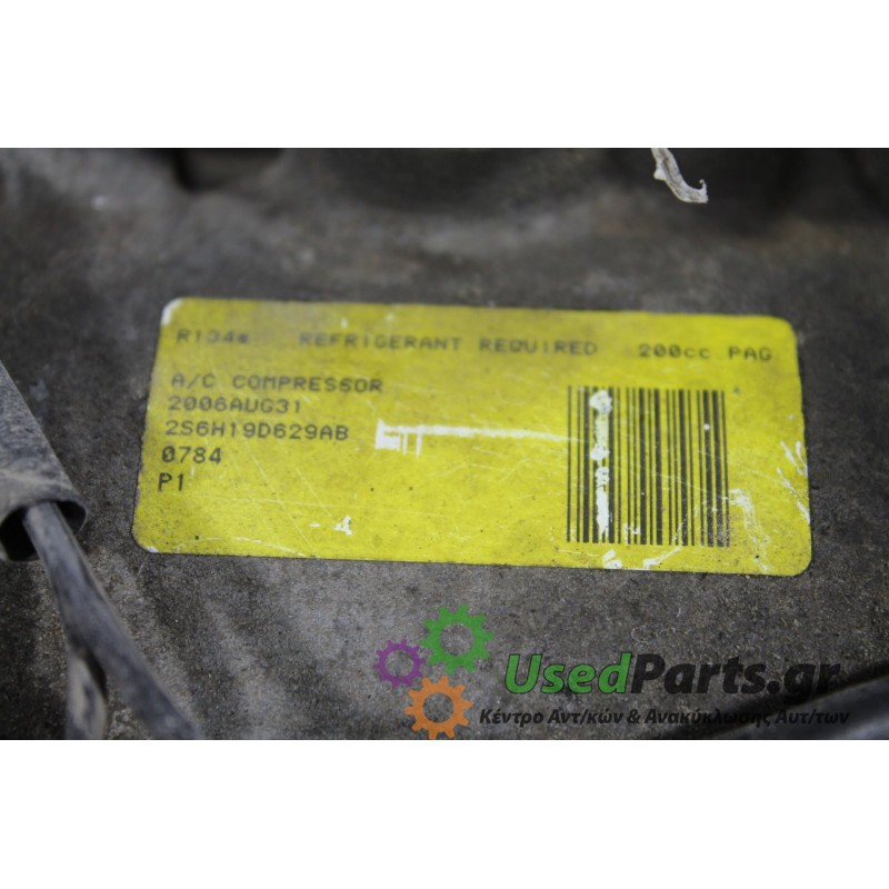 FORD - FIESTA - Κομπρεσέρ AC -  - ΕΤΟΣ: 2002-2008 - ΚΩΔ.ΚΑΤ/ΣΤΗ: 2S6H19D629AB<br /><br />