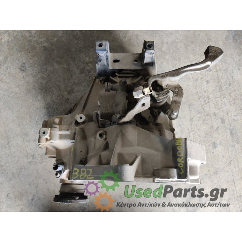 SEAT - CORDOBA - Σασμάν Χειροκίνητο - ΚΩΔΙΚΟΣ ΜΗΧΑΝΗΣ: BBZ - ΚΥΒΙΚΑ: 1390 - ΕΤΟΣ: 2002-2008 - ΚΩΔ.ΚΑΤ/ΣΤΗ: BBZ 02T301103K<br /><