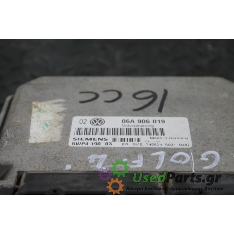 VW - GOLF - Εγκέφαλος ECU -  - ΕΤΟΣ: 1998-2004 - ΚΩΔ.ΚΑΤ/ΣΤΗ: 06A906019<br /><br />